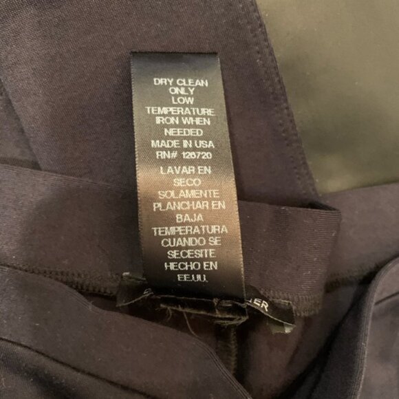 David Lerner Contrast Panel Leggings Faux Leather Black Women’s Size Large - Picture 7 of 7